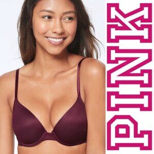 Victoria’s Secret PINK | Plum Wear Everywhere Push-Up Bra | Size 34D